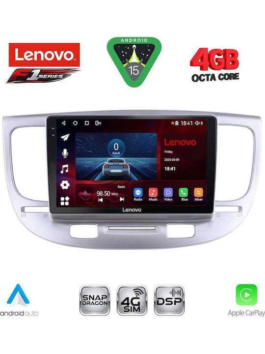Lenovo Car Audio System for Kia Rio 2005-2011 Bluetooth USB WiFi GPS Apple CarPlay Android Auto with 9" Touch Screen