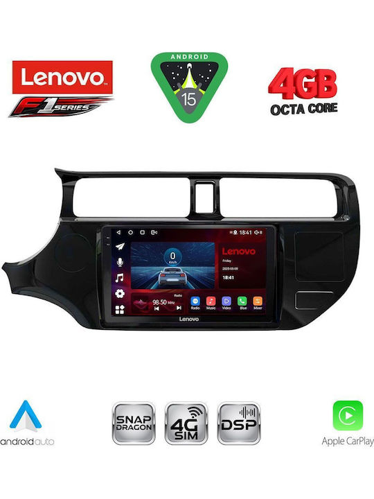 Lenovo Car Audio System for Kia Rio 2012-2015 (Bluetooth/USB/WiFi/GPS/Apple CarPlay/Android Auto) with 9" Touch Screen