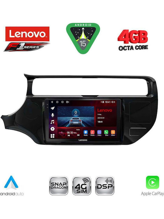 Lenovo Car Audio System for Kia Rio 2015-2018 Bluetooth USB WiFi GPS Apple CarPlay Android Auto with 9" Touch Screen