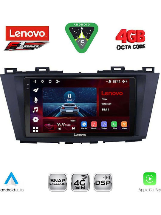 Lenovo Car Audio System for Mazda 5 2011-2020 Bluetooth USB WiFi GPS Apple CarPlay Android Auto with 9" Touch Screen