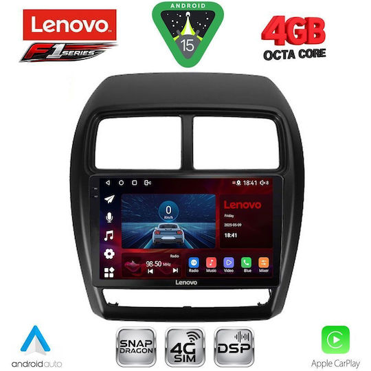 Lenovo Ηχοσύστημα Αυτοκινήτου για Mitsubishi Asx 2020-2023 (Bluetooth/USB/WiFi/GPS/Apple-Carplay/Android-Auto) με Οθόνη Αφής 9"