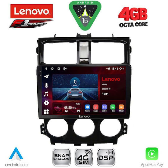 Lenovo Car Audio System for Mitsubishi Colt 2013-2023 (Bluetooth/USB/WiFi/GPS/Apple CarPlay/Android Auto) with 9" Touch Screen