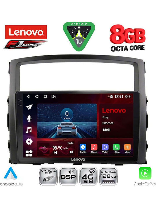 Lenovo Car Audio System for Mitsubishi Pajero 2006-2013 (Bluetooth/USB/WiFi/GPS/Apple CarPlay/Android Auto) with 9" Touch Screen