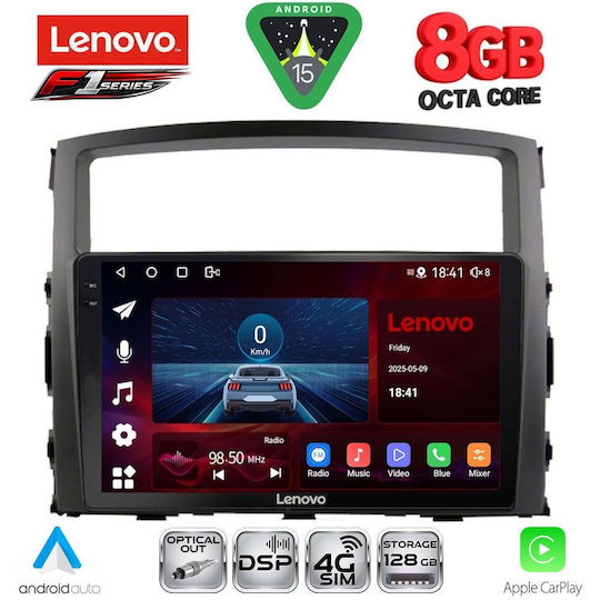Lenovo Car Audio System for Mitsubishi Pajero 2006-2013 (Bluetooth/USB/WiFi/GPS/Apple CarPlay/Android Auto) with 9" Touch Screen