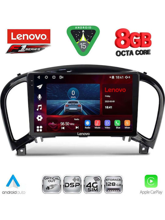 Lenovo Car Audio System for Nissan Juke 2009-2020 Bluetooth USB WiFi GPS Apple CarPlay Android Auto with 9" Touch Screen