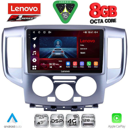 Lenovo Car Audio System for Nissan NV200 2009-2020 Bluetooth USB WiFi GPS Apple CarPlay Android Auto with 9" Touch Screen