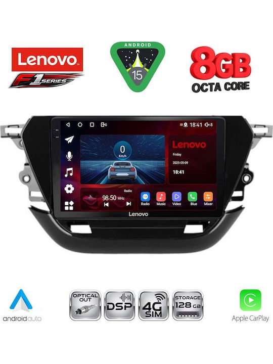 Lenovo Car Audio System for Opel Corsa 2021 Bluetooth USB WiFi GPS Apple CarPlay Android Auto with 9" Touch Screen