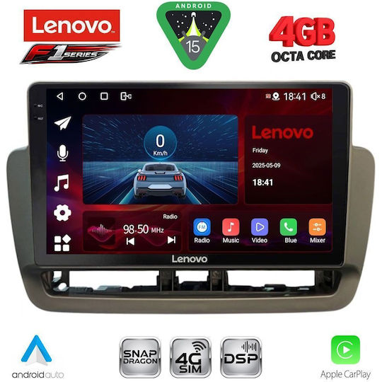 Lenovo Ηχοσύστημα Αυτοκινήτου για Seat Ibiza 2012-2015 (Bluetooth/USB/WiFi/GPS/Apple-Carplay/Android-Auto) με Οθόνη Αφής 9"
