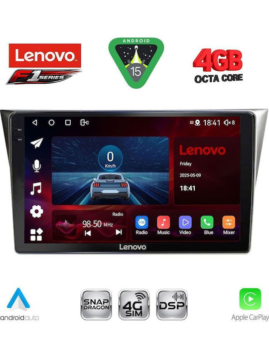 Lenovo Car Audio System for Subaru Impreza 2002-2008 Bluetooth USB WiFi GPS Apple CarPlay Android Auto with 9" Touch Screen