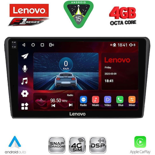 Lenovo Ηχοσύστημα Αυτοκινήτου για Toyota Avensis 2003-2009 (Bluetooth/USB/WiFi/GPS/Apple-Carplay/Android-Auto) με Οθόνη Αφής 9"