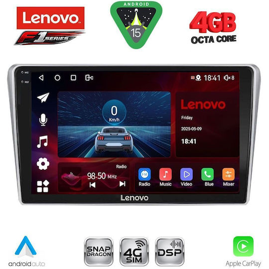 Lenovo Ηχοσύστημα Αυτοκινήτου για Toyota Avensis 2003-2009 (Bluetooth/USB/WiFi/GPS/Apple-Carplay/Android-Auto) με Οθόνη Αφής 9"