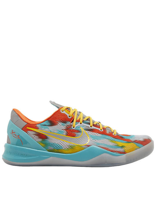Nike Kobe 8 Protro Venice Beach Basketballschuhe Stadium Grau / Metallisch Silber / Tour Gelb
