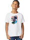 Kinderoberteile T-Shirt Weiß Tanjiro Nezuko Kamado Dynamische Kunst