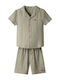 Kinderbekleidungssets mit Sommer-Shorts 2 Stück Olivgrün