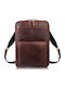 Premium Leather Urban Backpack Work Laptop Cognac Paolo Peruzzi Ay-31-cg