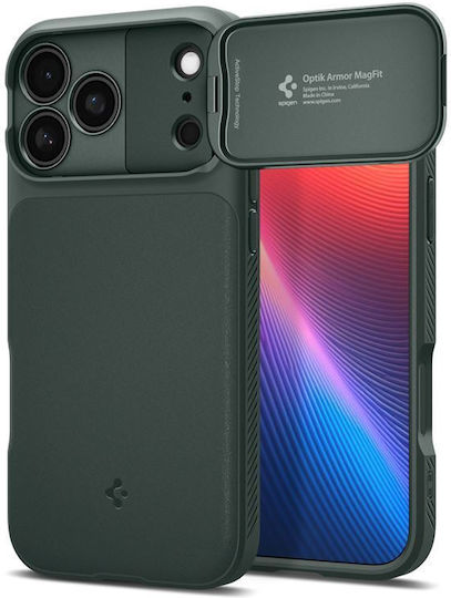 Spigen Optik Armor Back Cover Σιλικόνης / Πλαστικό 2mm Πράσινο (iPhone 17 Pro)