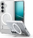 Spigen Ultra Hybrid S Mag Umschlag Rückseite Silikon / Kunststoff Klar und Weiß (Galaxy S26)