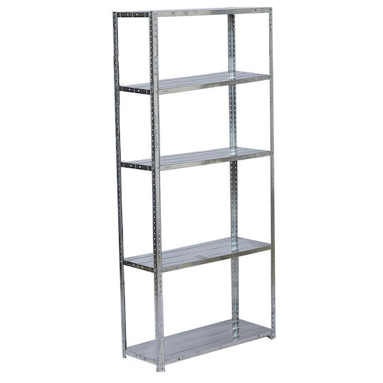 Bormann BSR3200 Dexion Galvanized Rack 75x30x170cm with 5 Shelves Total Load Capacity 250kg