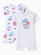Zippy Set Baby-Strampler Grau 2 Stück