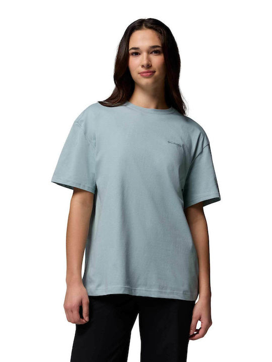 Columbia Women's Cotton Short Sleeve Top Blue