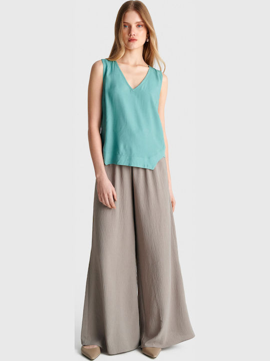 Women's Sleeveless Blouse Green