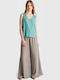 Women's Sleeveless Blouse Green