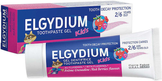 Elgydium Wild Berry Паста за Зъби Без Флуор За Кариес Чувствителни Зъби и Зъбна Плака 50ml