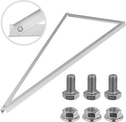 Mounting Triangle Photovoltaic Panels Vertical Angle 30 Degrees + 3 Screws M10x20mm Mounting Triangle Photovoltaic Panels Vertical Angle 30 Degrees + 3 Screws M10x20mm