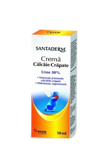 Santaderm Crema Pentru Călcâie Crăpate Cu 30% Uree 50ml
