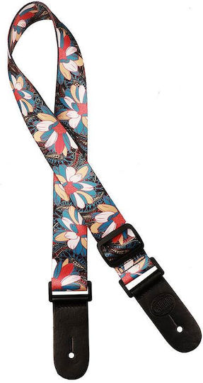 Gstu80mc Gaucho Standard Series Ukulele Strap Multicolor Flowers