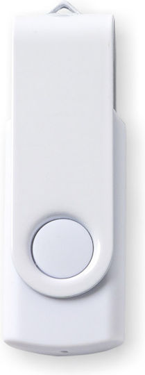 Metallischer 8GB USB 2.0 Stick Weiß