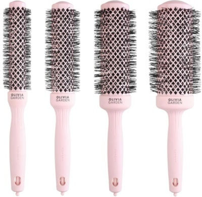 Olivia Garden Haarbürsten & Kämme Pinsel Rosa 12cm 4Stücke