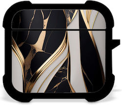 Marble Калъф в Черен цвят за Apple AirPods 1/2