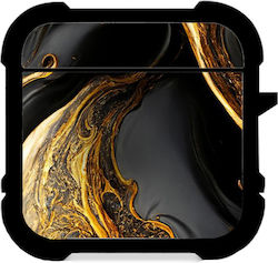 Marble Калъф в Черен цвят за Apple AirPods 1/2