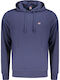 Herren Sweatshirt Mit Kapuze Blau