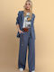 Women's Fabric Trousers Blue