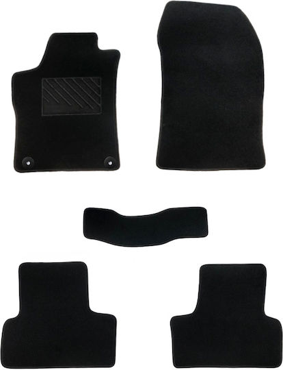 Car Mats Medium Quality Black Peugeot 308 Model 2021-Present Set of 5 Pieces
