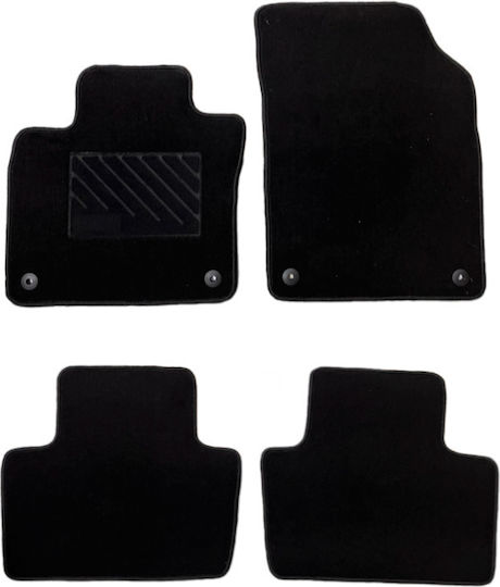 Luxury Quality Carpet Mats Black Compatible with Volvo XC90 Model 2015-present 4pcs