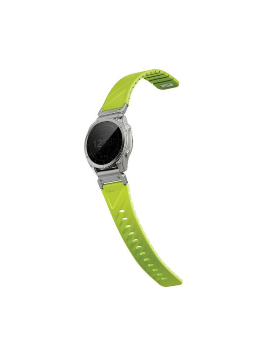 Uniq Fluo X Smart-fit Tragbare Bänder Garmin 26 mm Limette
