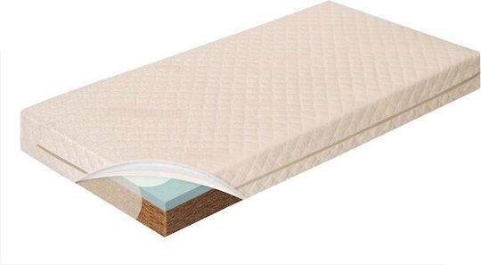 Greco Strom Στρώμα Κούνιας με Memory Foam & Κοκοφοίνικα 80cmx160cm