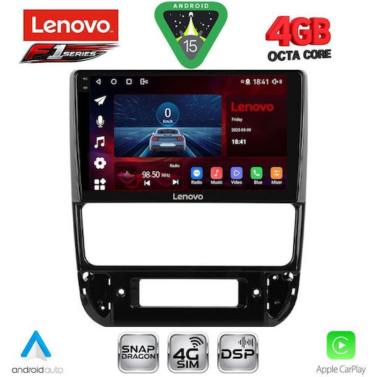 Lenovo Ηχοσύστημα Αυτοκινήτου για Peugeot 406 1998-2004 (Bluetooth/USB/WiFi/GPS/Apple-Carplay/Android-Auto) με Οθόνη Αφής 9"