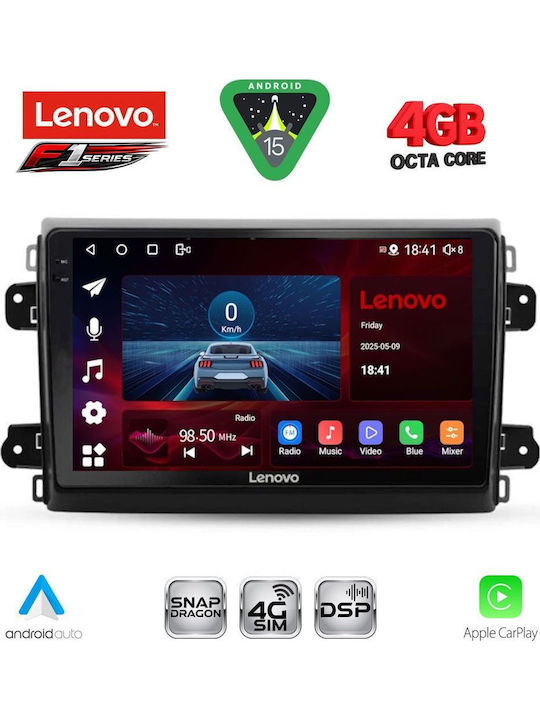 Lenovo Car Audio System for Fiat Ducato 2021 Bluetooth USB WiFi GPS Apple CarPlay Android Auto with 9" Touch Screen