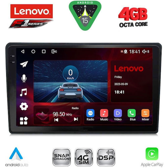Lenovo Ηχοσύστημα Αυτοκινήτου για Honda HR-V 1998-2005 (Bluetooth/USB/WiFi/GPS/Apple-Carplay/Android-Auto) με Οθόνη Αφής 9"