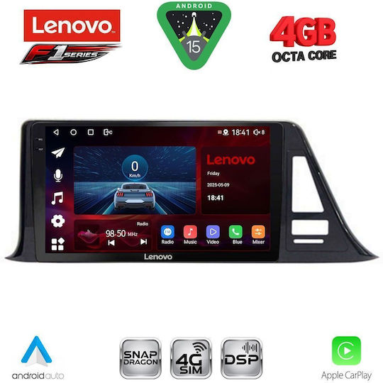 Lenovo Ηχοσύστημα Αυτοκινήτου για Toyota C-HR 2017-2023 (Bluetooth/USB/WiFi/GPS/Apple-Carplay/Android-Auto) με Οθόνη Αφής 9"