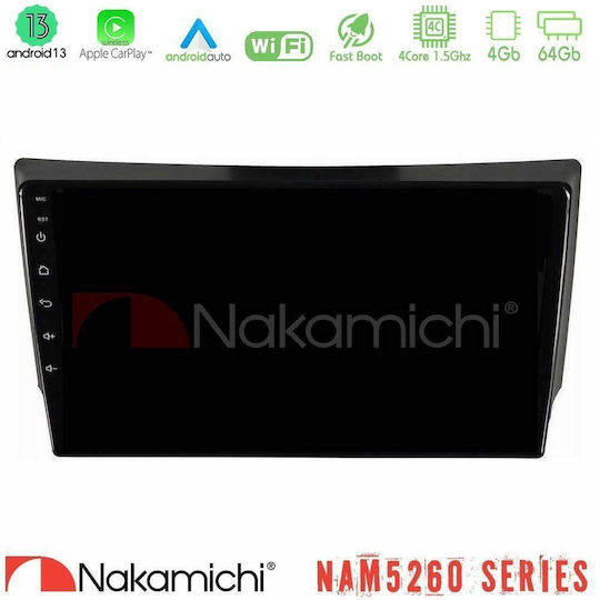 Nakamichi Ηχοσύστημα Αυτοκινήτου για Ssangyong Rexton 2002-2006 (Bluetooth/USB/AUX/WiFi/GPS/Apple-Carplay/Android-Auto) με Οθόνη Αφής 9"