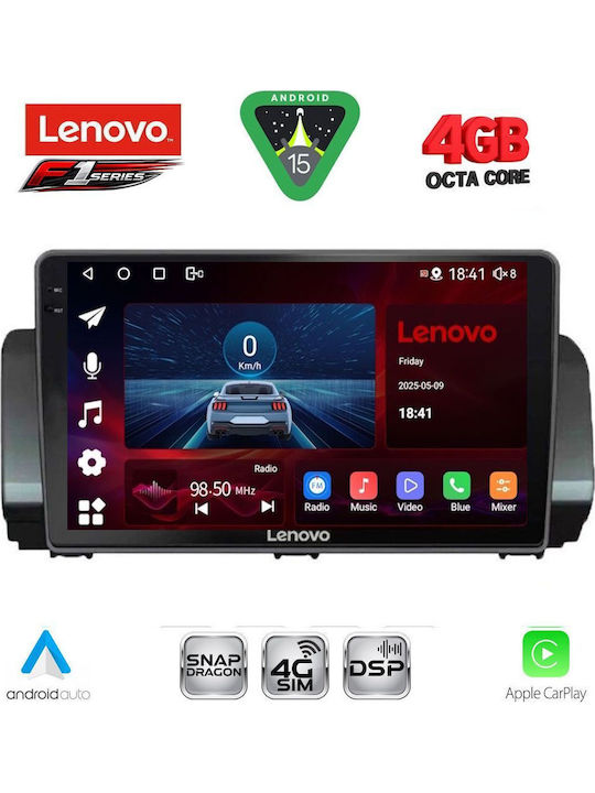 Lenovo Car Audio System for Dacia Logan / Sandero / Jogger 2020 (Bluetooth/USB/WiFi/GPS/Apple CarPlay/Android Auto) with 9" Touch Screen