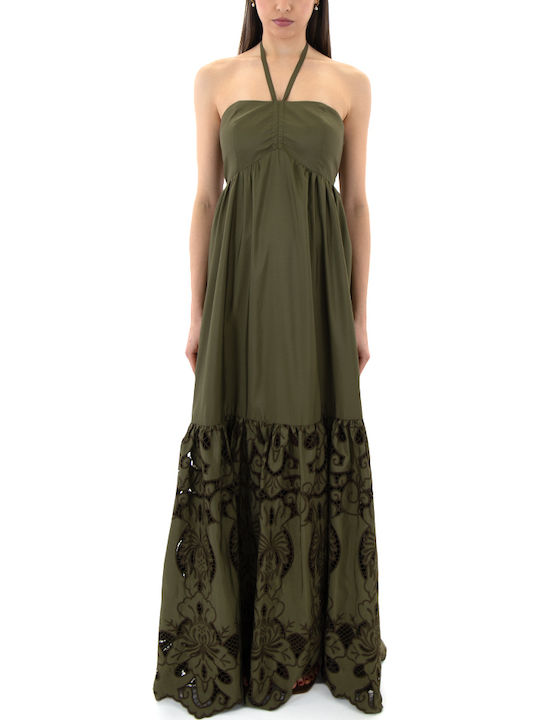 Moutaki Damenkleid Ganztägig Khaki