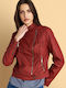 Γυναικείο Biker Jacket Κόκκινο