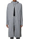 Long Women's Jacket for Winter Rock Grey