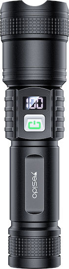 Yesido Rechargeable LED Flashlight with Maximum Brightness 190lm